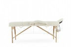 Массажный стол складной MED-MOS JF-Tapered 4-х секционный, деревянная рама, белый